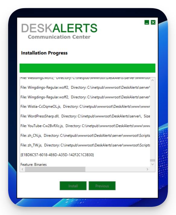 Installation Process